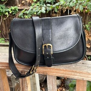 EUC Vintage Coach 9127 Black Leather